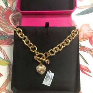 Gold Juicy Couture chain necklace